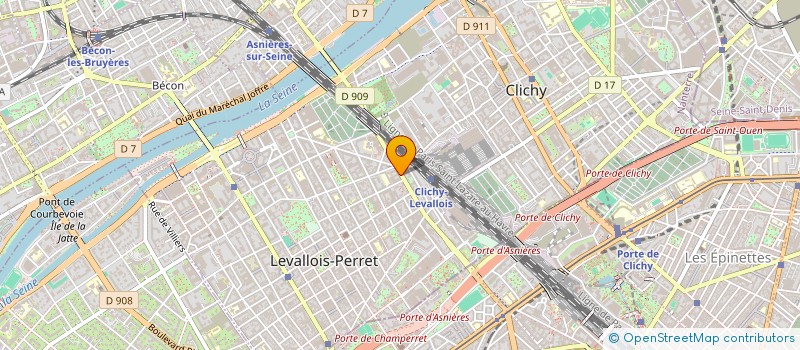 localisation de l'entreprise FINANCIERE IUSTITIA à LEVALLOIS-PERRET
