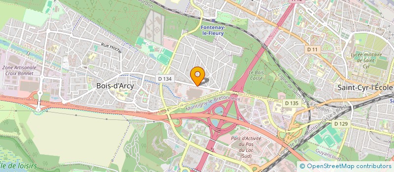 localisation de l'entreprise FINANCIERE J.J.E.  BOIS-D'ARCY