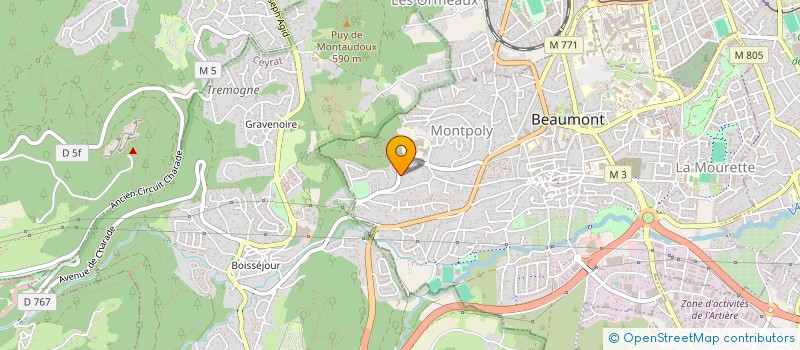 localisation de l'entreprise FINANCIERE J.S.F.  BEAUMONT