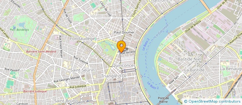 localisation de l'entreprise FINANCIERE JA  BORDEAUX