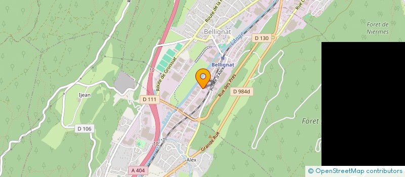 localisation de l'entreprise FINANCIERE JACQUET 2014 à BELLIGNAT