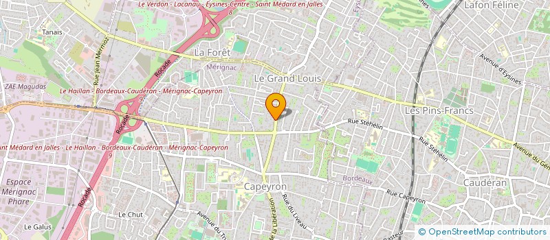 localisation de l'entreprise FINANCIERE JADO à MERIGNAC
