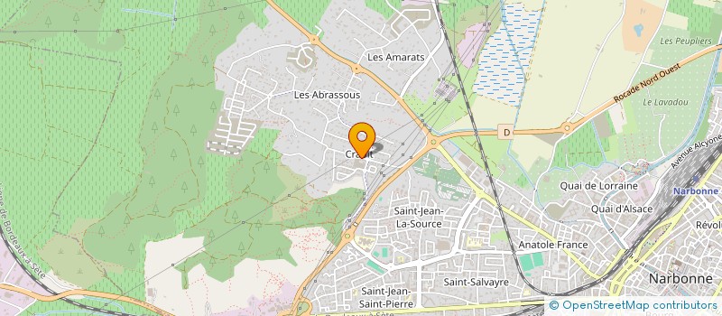 localisation de l'entreprise FINANCIERE JAM  NARBONNE