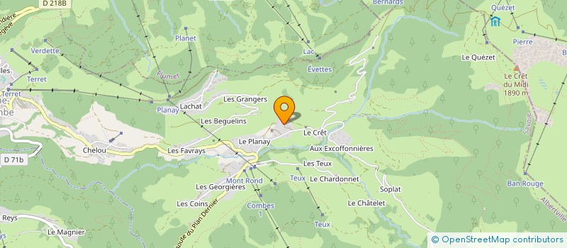 localisation de l'entreprise FINANCIERE JB DEVILLE  NOTRE-DAME-DE-BELLECOMBE