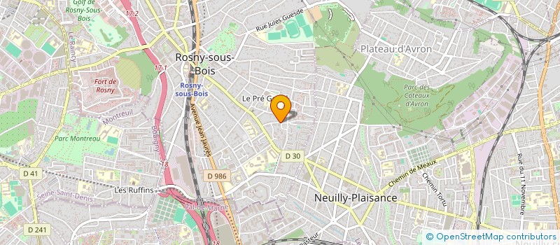 localisation de l'entreprise FINANCIERE JCA à ROSNY-SOUS-BOIS