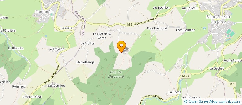 localisation de l'entreprise FINANCIERE JD  SAINT-CHRISTO-EN-JAREZ