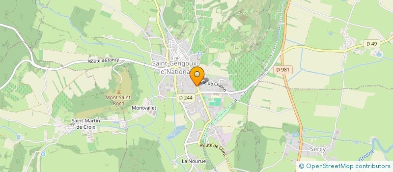 localisation de l'entreprise FINANCIERE JEANDIN  SAINT-GENGOUX-LE-NATIONAL