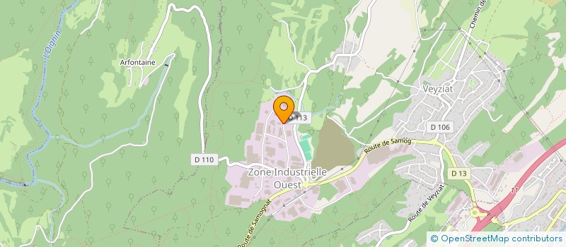 localisation de l'entreprise FINANCIERE JECAL à OYONNAX