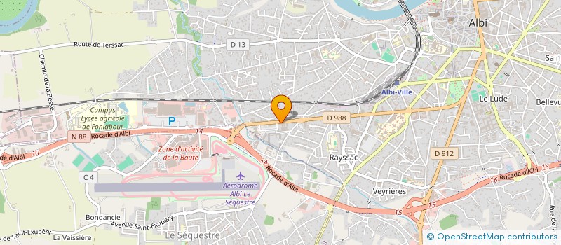 localisation de l'entreprise FINANCIERE JEMA à ALBI