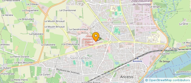 localisation de l'entreprise FINANCIERE JL à ANCENIS-SAINT-GEREON