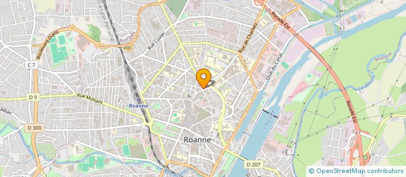 localisation de l'entreprise FINANCIERE JOUN  ROANNE