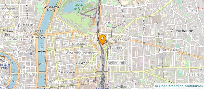 localisation de l'entreprise FINANCIERE JP2AR  LYON 6EME