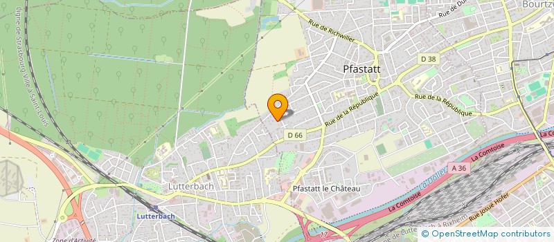 localisation de l'entreprise FINANCIERE JPG  PFASTATT