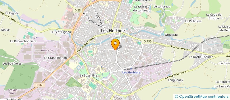 localisation de l'entreprise FINANCIERE JPL  LES HERBIERS