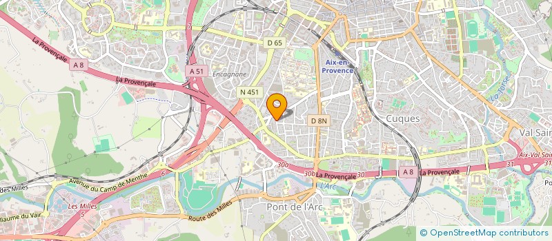 localisation de l'entreprise FINANCIERE JRC à AIX-EN-PROVENCE