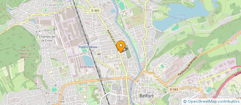 localisation de l'entreprise FINANCIERE JRCB à BELFORT