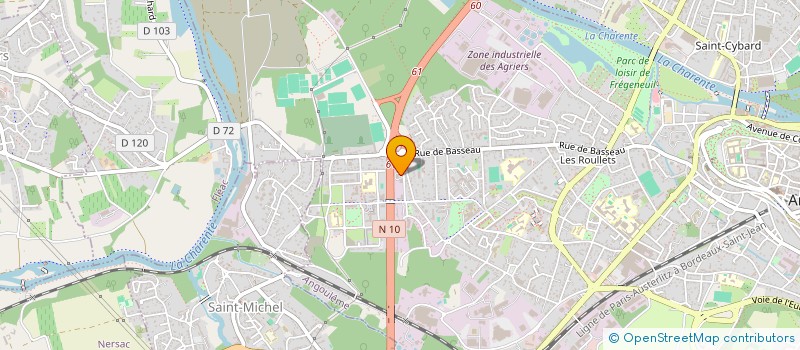 localisation de l'entreprise FINANCIERE JSA à ANGOULEME