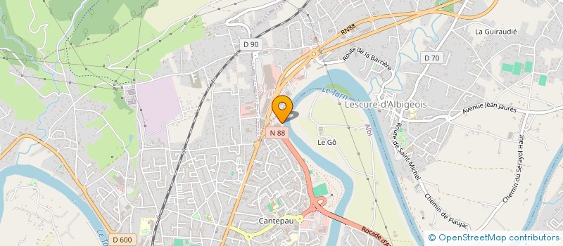 localisation de l'entreprise FINANCIERE JTN  ALBI