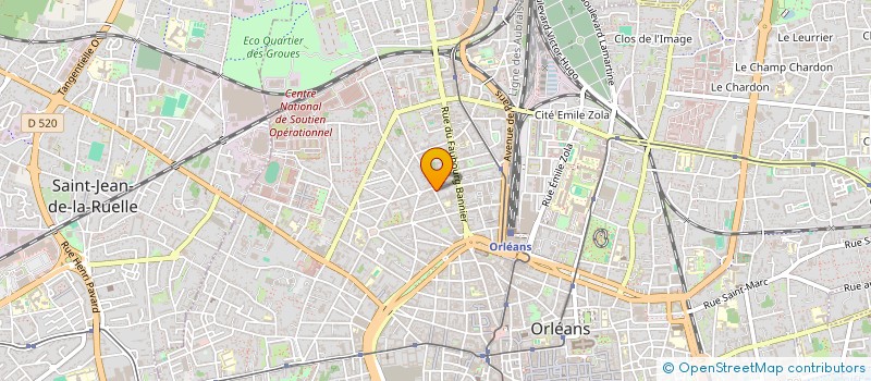 localisation de l'entreprise FINANCIERE JULIETTE à ORLEANS