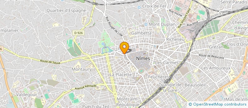 localisation de l'entreprise FINANCIERE K  NIMES