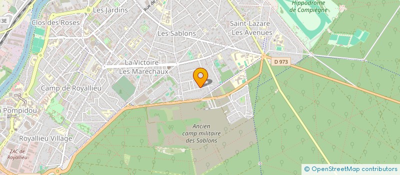 localisation de l'entreprise FINANCIERE KATZ  COMPIEGNE