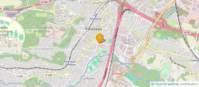 localisation de l'entreprise FINANCIERE KB  PALAISEAU