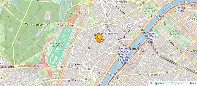 localisation de l'entreprise FINANCIERE KENSINGTON GREEN  PARIS