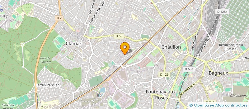 localisation de l'entreprise FINANCIERE KIPLING  CHATILLON