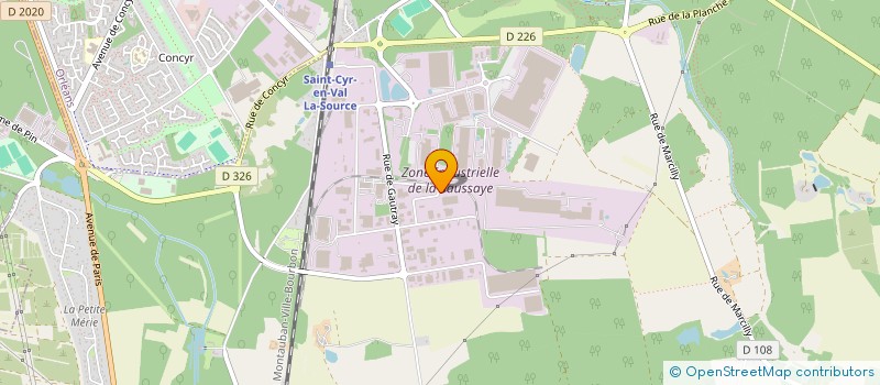 localisation de l'entreprise FINANCIERE KLAC à SAINT-CYR-EN-VAL