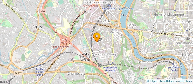 localisation de l'entreprise FINANCIERE KRILIN INTERIM  LYON