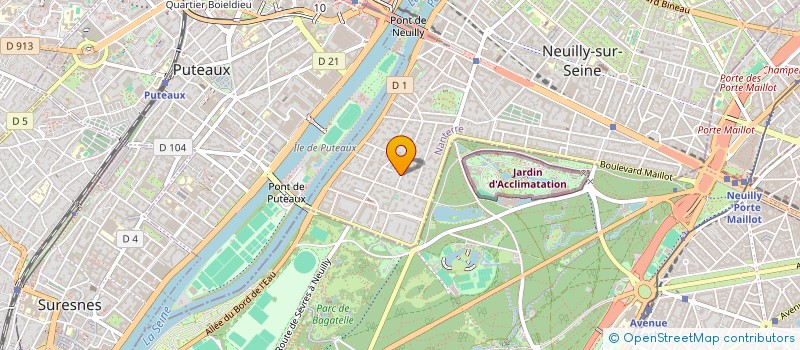 localisation de l'entreprise FINANCIERE L'ARCOUEST à NEUILLY-SUR-SEINE