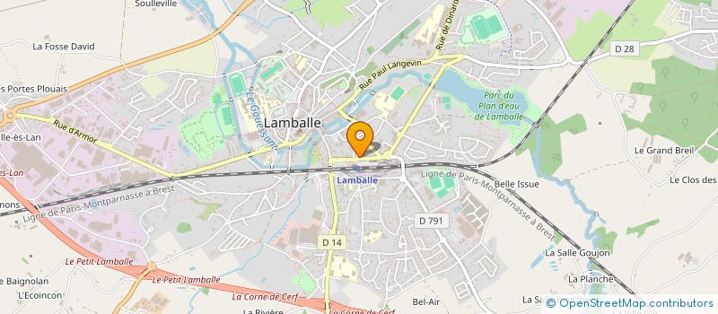 localisation de l'entreprise FINANCIERE L.B. à LAMBALLE-ARMOR