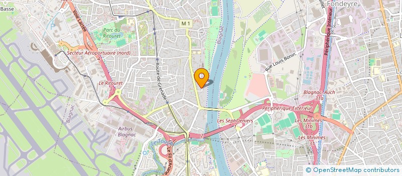 localisation de l'entreprise FINANCIERE L'ILE AUX PLANTES à BLAGNAC