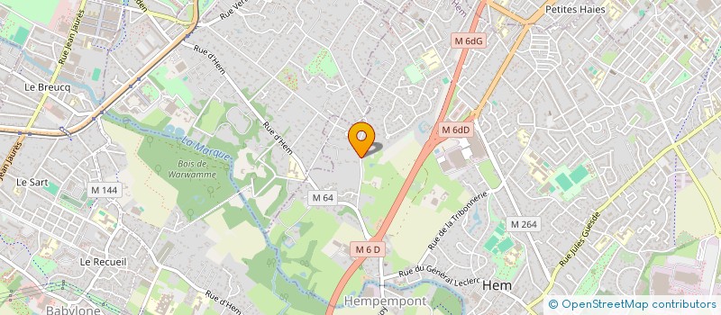 localisation de l'entreprise FINANCIERE LA BREARDE à HEM