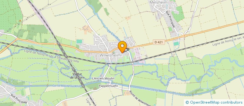 localisation de l'entreprise FINANCIERE LAEMMEL  WILWISHEIM