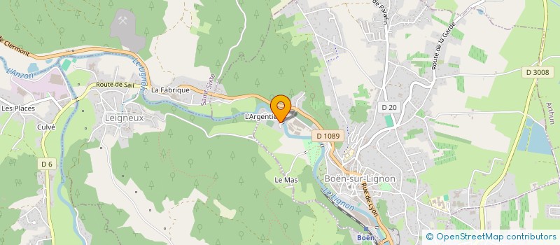 localisation de l'entreprise FINANCIERE LAGUELLE à BOEN-SUR-LIGNON