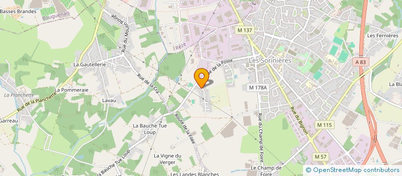 localisation de l'entreprise FINANCIERE LAIRY à SORINIERES (LES)