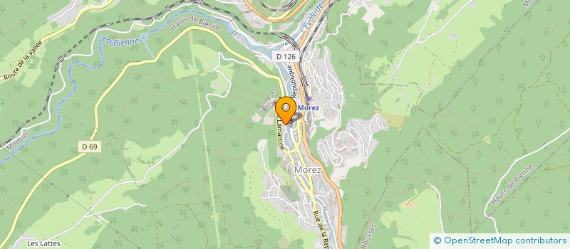 localisation de l'entreprise FINANCIERE LAMY  HAUTS DE BIENNE