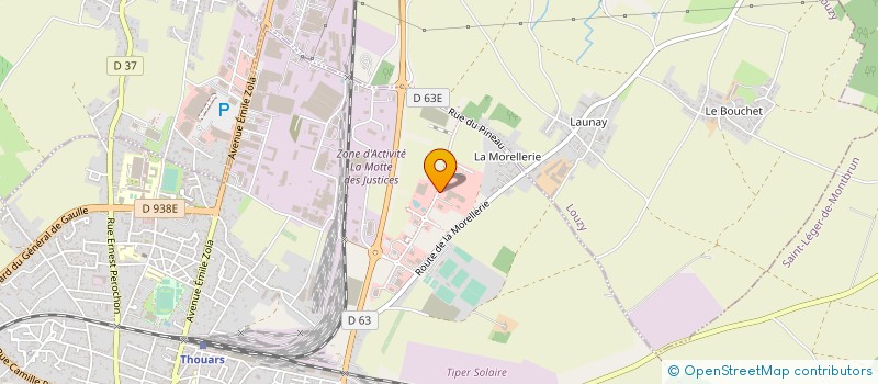 localisation de l'entreprise FINANCIERE LANDRY  THOUARS