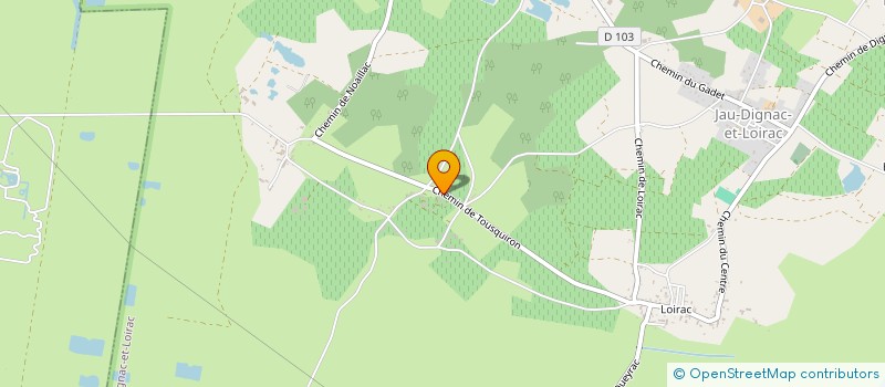 localisation de l'entreprise FINANCIERE LAPALU  JAU-DIGNAC-ET-LOIRAC