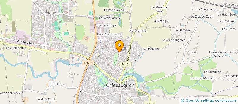 localisation de l'entreprise FINANCIERE LAREYRE  CHATEAUGIRON