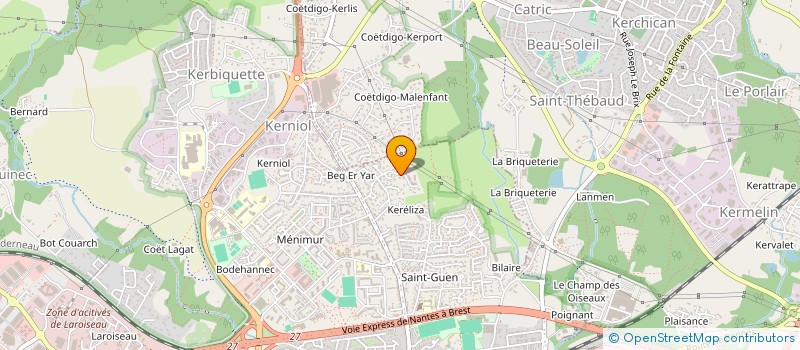 localisation de l'entreprise FINANCIERE LE BRETON à VANNES