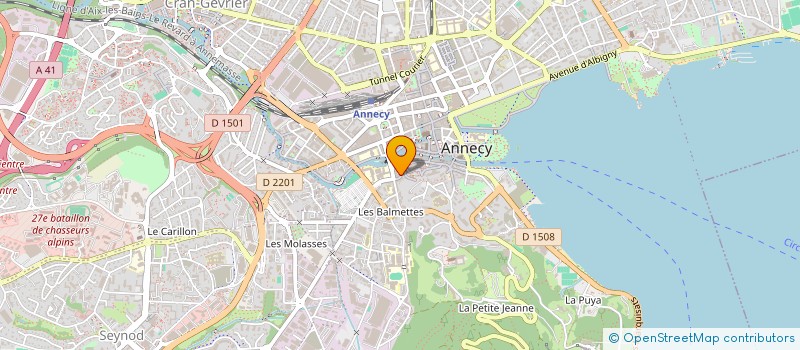 localisation de l'entreprise FINANCIERE LE SAPAUDIA  ANNECY