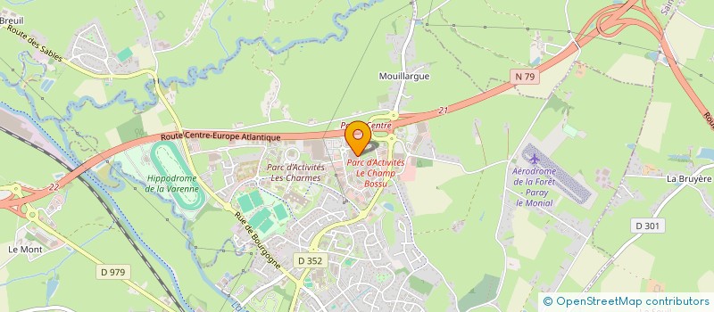 localisation de l'entreprise FINANCIERE LEFORT à PARAY LE MONIAL