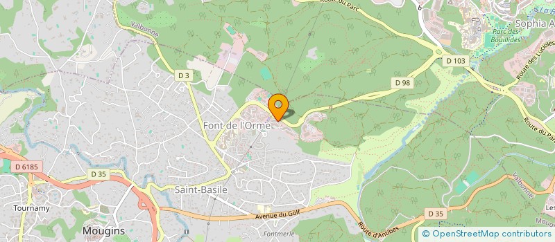 localisation de l'entreprise FINANCIERE LERINS à MOUGINS