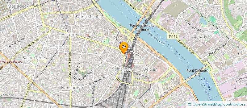 localisation de l'entreprise FINANCIERE LES 3AB  BORDEAUX