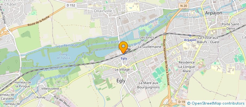 localisation de l'entreprise FINANCIERE LES ACTRY  EGLY