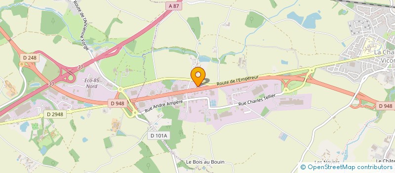 localisation de l'entreprise FINANCIERE LES AIMEREAUX à LA CHAIZE-LE-VICOMTE