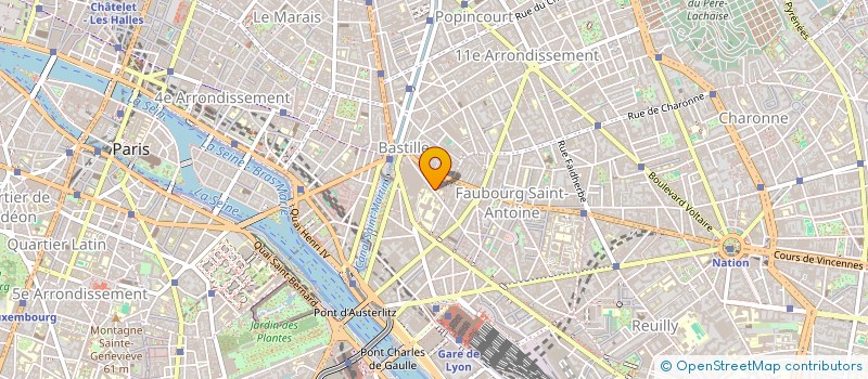 localisation de l'entreprise FINANCIERE LES VERGERS  PARIS