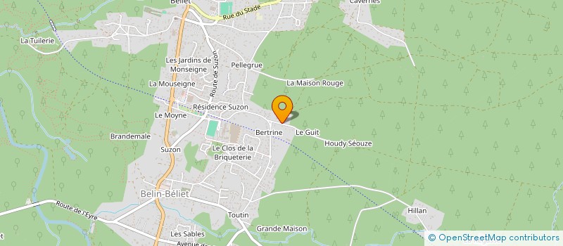 localisation de l'entreprise FINANCIERE LGC  BELIN-BELIET